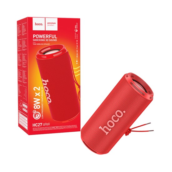 Hoco Portable Wireless Speaker HC27 Soundful Sports Red